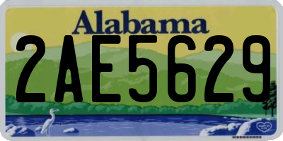 AL license plate 2AE5629