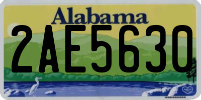 AL license plate 2AE5630