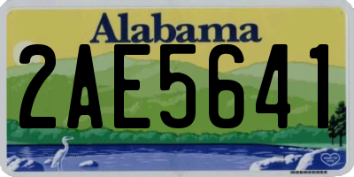 AL license plate 2AE5641