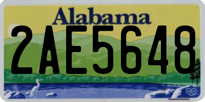 AL license plate 2AE5648