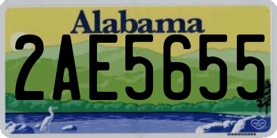 AL license plate 2AE5655