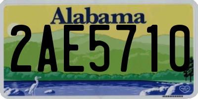 AL license plate 2AE5710