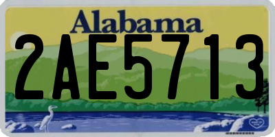 AL license plate 2AE5713