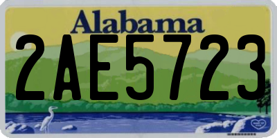 AL license plate 2AE5723