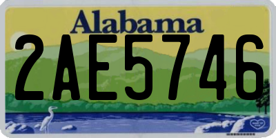 AL license plate 2AE5746