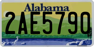 AL license plate 2AE5790