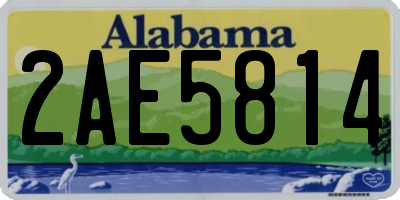 AL license plate 2AE5814