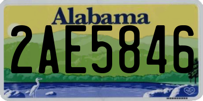 AL license plate 2AE5846