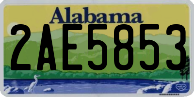 AL license plate 2AE5853
