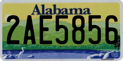 AL license plate 2AE5856
