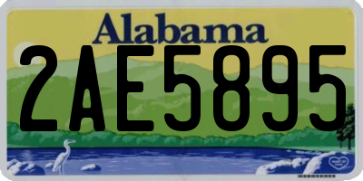 AL license plate 2AE5895