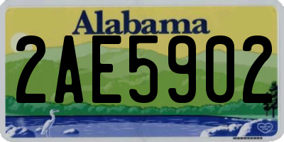AL license plate 2AE5902