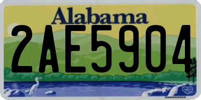 AL license plate 2AE5904