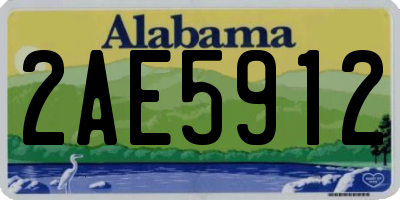 AL license plate 2AE5912