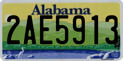AL license plate 2AE5913