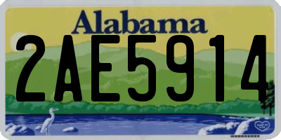 AL license plate 2AE5914