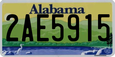 AL license plate 2AE5915
