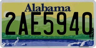 AL license plate 2AE5940