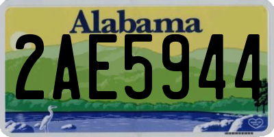 AL license plate 2AE5944