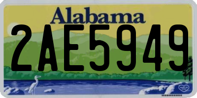 AL license plate 2AE5949