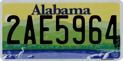 AL license plate 2AE5964