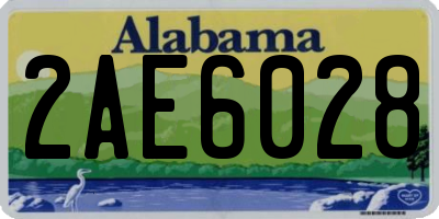 AL license plate 2AE6028