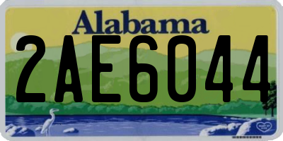 AL license plate 2AE6044