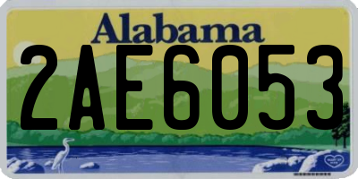 AL license plate 2AE6053