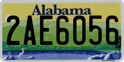AL license plate 2AE6056