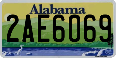 AL license plate 2AE6069