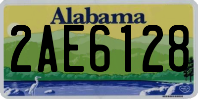 AL license plate 2AE6128