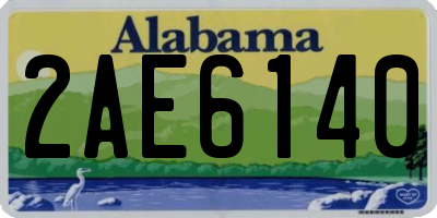 AL license plate 2AE6140
