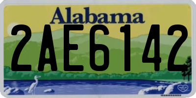 AL license plate 2AE6142
