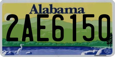 AL license plate 2AE6150