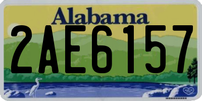AL license plate 2AE6157