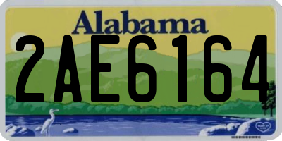 AL license plate 2AE6164