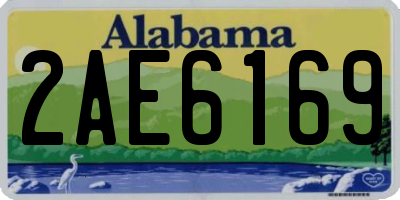 AL license plate 2AE6169