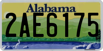 AL license plate 2AE6175