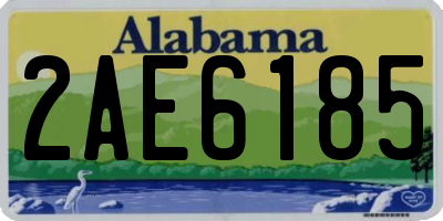 AL license plate 2AE6185