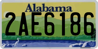 AL license plate 2AE6186