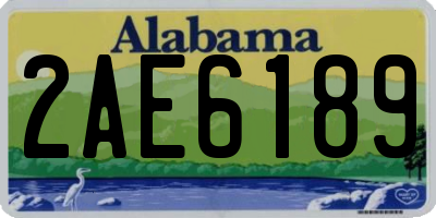 AL license plate 2AE6189