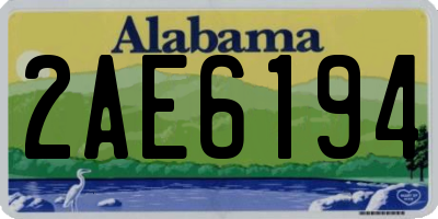 AL license plate 2AE6194