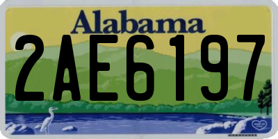 AL license plate 2AE6197