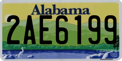 AL license plate 2AE6199