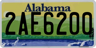 AL license plate 2AE6200