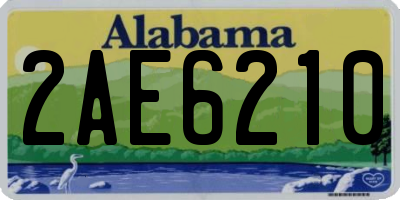 AL license plate 2AE6210