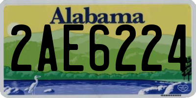 AL license plate 2AE6224