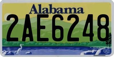 AL license plate 2AE6248