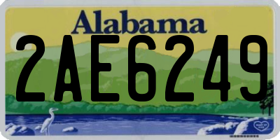 AL license plate 2AE6249