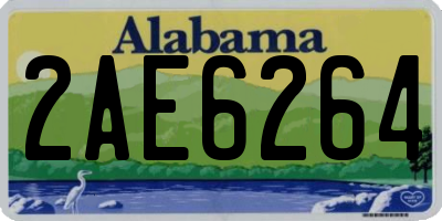 AL license plate 2AE6264